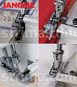 Ein Satz von vier Füße für Overlock Janome