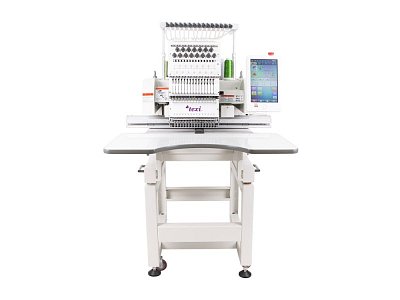 Industrie-Stickmaschine TEXI 1501 XL TS PREMIUM mit Kappenrahmen und Ständer