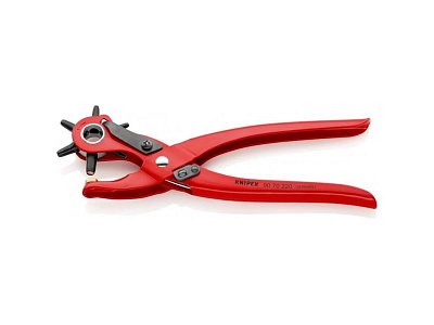 Knipex 90 70 220 Lederlochzange mit Löchern von 2 bis 5 mm