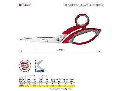 Schneiderschere KRETZER FINNY ZIPZAP/HOBBY 782024