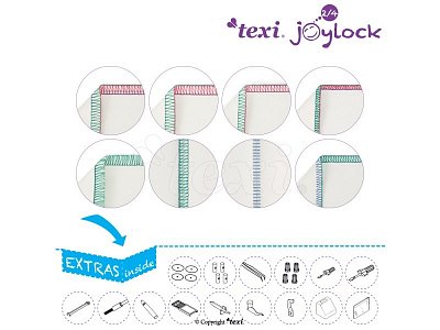 TEXI JOYLOCK 2/4 - 2, 3, 4 - Faden Safetystichmaschine Overlock - Nähmaschine - Versandkosten