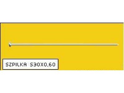 Der Stahlstift, Nickel, 30x0,6 mm (Kasten 500 g)